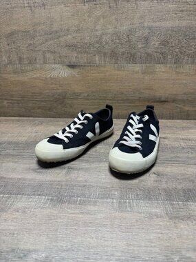 Veja Nova Black Pierra 10% Cotton Sneakers Women's Size 8